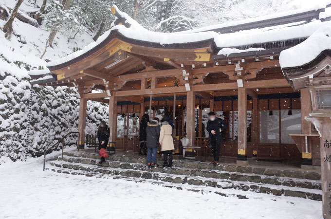 貴船神社の雪景色