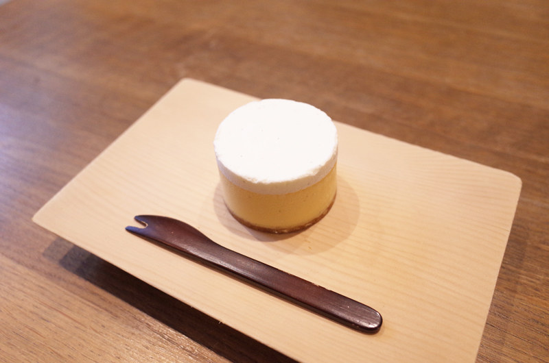 開化堂カフェのチーズケーキ