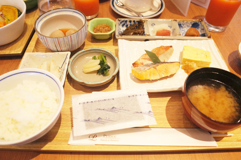 軽井沢プリンスホテルイーストの朝食　和食セット