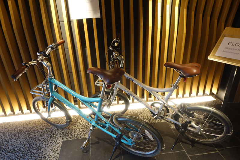 SH by the square hotel京都木屋町のレンタサイクル