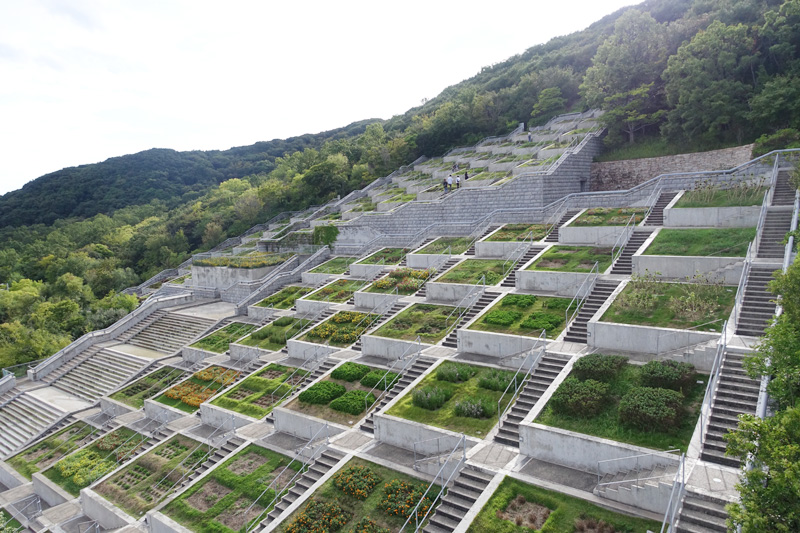 見事な百段苑の風景