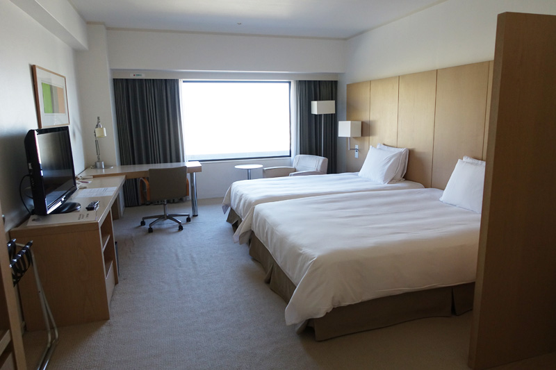 ANAクラウンプラザホテル神戸 クラブフロア宿泊時の客室全景