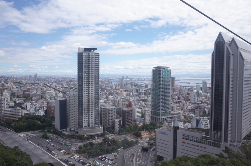 ロープウェイから見える神戸の街並みは絶景！
