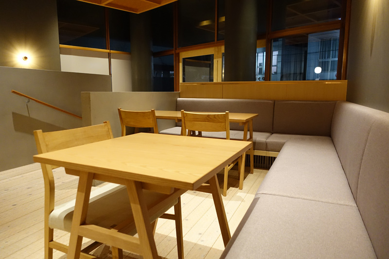 お宿Onn中津川の朝食会場の様子