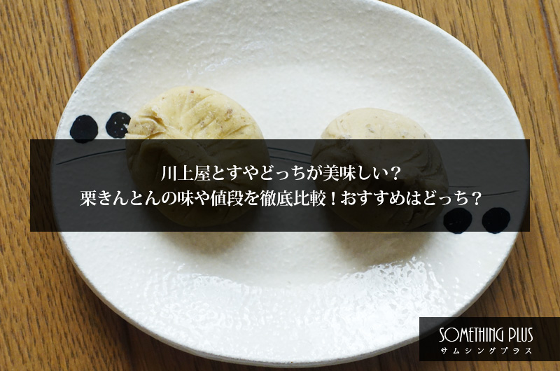 川上屋とすやどっちが美味しい？栗きんとんの味や値段を徹底比較！おすすめはどっち？