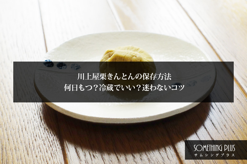 川上屋栗きんとんの保存方法｜何日もつ？冷蔵でいい？迷わないコツ